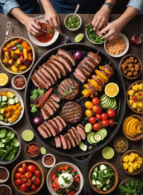 long office hallway tunnel view with gall doors on the sides